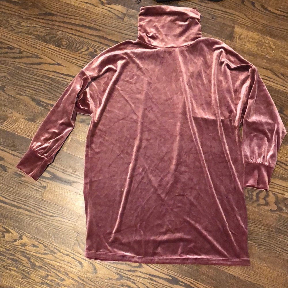 Pink Champagne Velvet Dress/Tunic